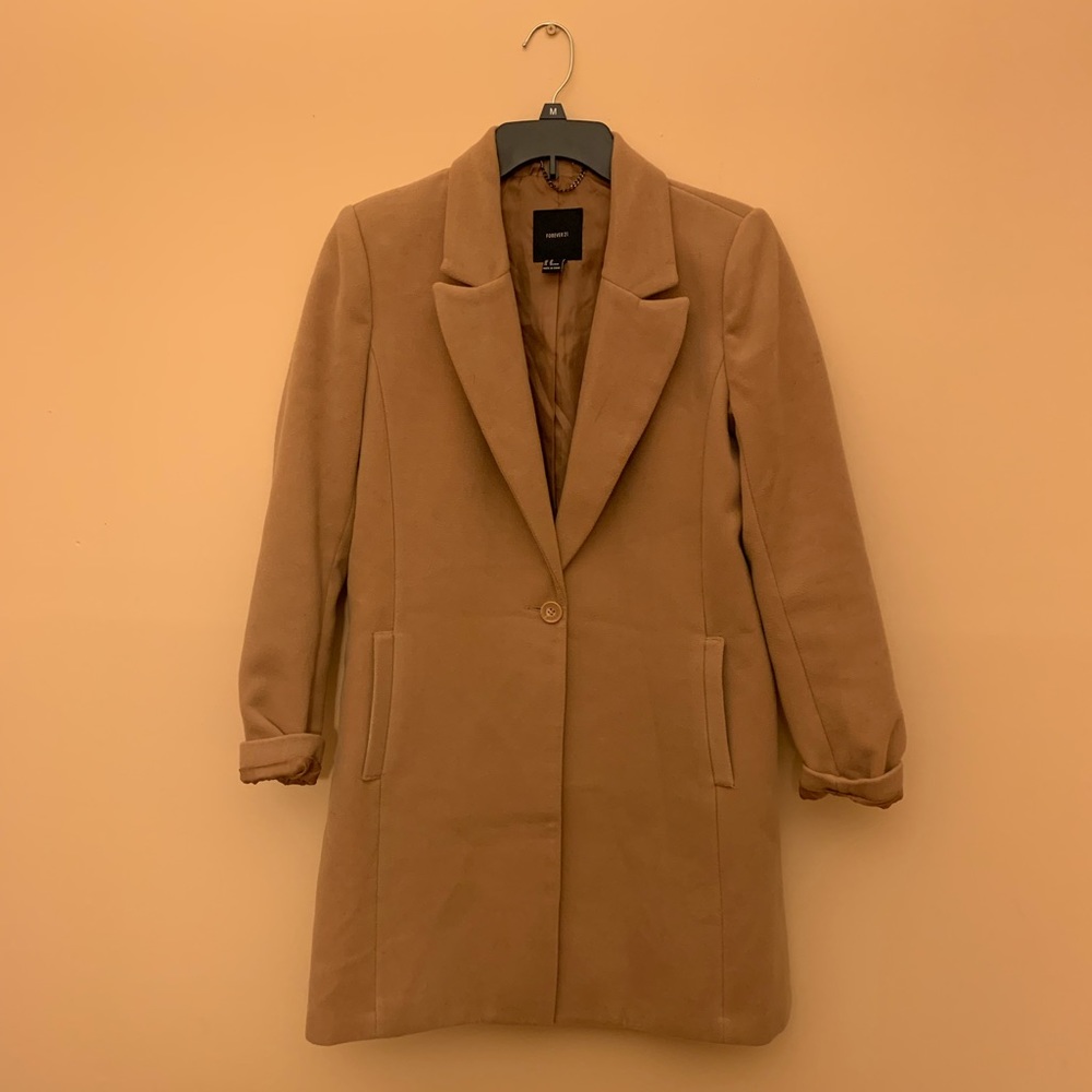 Tan Dad Coat by Forever 21